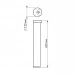Светильник LGD-Path-Round120-H650B-12W Warm White (Arlight, IP54 Металл, 3 года) Arlight 20337