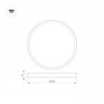Светильник SP-R600A-48W Warm White Arlight 20524