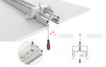 Профиль с экраном S2-LINIA55-F-2500 ANOD+OPAL Arlight 21176