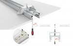 Профиль с экраном S2-LINIA69-F-2500 ANOD+OPAL Arlight 21177