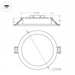 Светильник DL-BL125-9W Warm White Arlight 21435