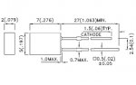 Светодиод ARL-2507UWC-1.2cd (Arlight, 2x5мм (прямоугольный)) Arlight 21968