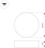 Светильник SP-TOR-TB600SW-50W Warm White Arlight 22131