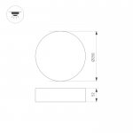 Светильник SP-RONDO-250B-30W Day White Arlight 22240
