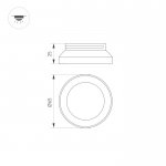 Вставка SP-POLO-R65 (WH, 3-3) Arlight 22650