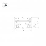 Трек LGD-2TR-TRACK-1000-WH-M (C) Arlight 22770