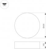 Светильник SP-TOR-TB600SB-50W Warm White Arlight 23001