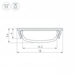 Профиль ARH-BENT-W18-2000 ANOD Arlight 23087