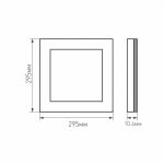 Панель IM-300x300A-12W Warm White Arlight 23147