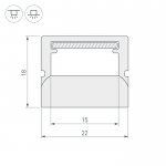Профиль WPH-FLOOR22-2000 Arlight 23290