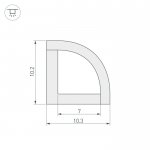 Профиль WPH-KANT-H10-2000 OPAL Arlight 23301