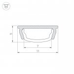 Профиль ARH-BENT-W11-2000 ANOD Arlight 23592