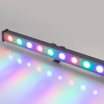 Светодиодный прожектор AR-LINE-1000M-24W-24V RGB (Grey, 30 deg, DMX512) Arlight 23624