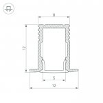 Профиль SL-MINI-8-H12-F12-2000 ANOD Arlight 23715
