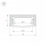 Профиль SL-SLIM-H7-2000 ANOD Arlight 23716