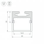 Профиль SL-LINE-2011M-2000 ANOD Arlight 23720