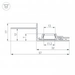 Профиль PAK-EDGE-SLIM-2000 Arlight 23783