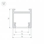 Профиль PDS-H16-2000 ANOD Arlight 23858