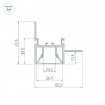 Профиль FOLED-WALL-2000 (Arlight, Алюминий) Arlight 23865