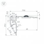 Профиль STEP-FRONT-2000 ANOD Arlight 23866
