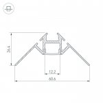 Профиль ARH-DECORE-S12-INT-2000 ANOD внутренний Arlight 23868