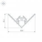 Профиль ARH-DECORE-S12-EXT-F-2000 ANOD внешний Arlight 23897