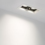 Светильник CL-KARDAN-S180x102-2x9W Warm (WH, 38 deg) Arlight 24127