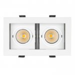 Светильник CL-KARDAN-S180x102-2x9W Warm (WH, 38 deg) Arlight 24127