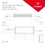 Блок питания ARPV-UH12100-PFC (12V, 8.0A, 96W) Arlight 24267