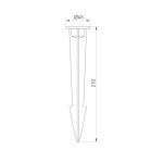 Основание для светильника ALT-SPIKE-210 (BK) Arlight 24889