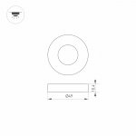 Накладка ART-DECK-CAP-ROLL-R50 (SL, STEEL) (Arlight, Металл) Arlight 24930