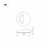 Накладка ART-DECK-CAP-LID-R50 (SL, STEEL) (Arlight, Металл) Arlight 24931