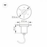 Светильник KT-AQUA-R85-7W Warm3000 (SL, 25 deg, 12V) Arlight 24938