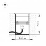Светильник LTD-GROUND-TILT-R80-9W Warm3000 (SL, 60 deg, 230V) Arlight 24950