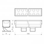 Светодиодный прожектор AR-LINE-1000XL-54W-230V White (Grey, 30 deg) Arlight 26098
