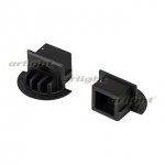 Заглушка для PDS-F черная с отверстием Arlight 26206