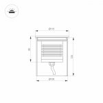 Светильник LTD-GROUND-R110-15W Warm3000 (SL, 25 deg, 230V)