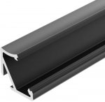 Профиль ALM-V60-2000 ANOD Black Arlight 26694