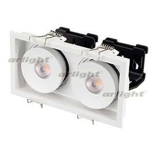 Светильник CL-SIMPLE-S148x80-2x9W Warm3000 (WH, 45 deg) Arlight 26876