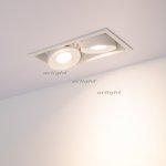 Светильник CL-SIMPLE-S148x80-2x9W Warm3000 (WH, 45 deg) Arlight 26876