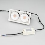 Светильник CL-SIMPLE-S148x80-2x9W Warm3000 (WH, 45 deg) Arlight 26876