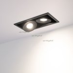 Светильник CL-SIMPLE-S148x80-2x9W Day4000 (BK, 45 deg) Arlight 26877