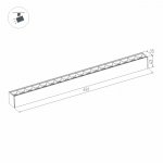 Светильник MAG-LASER-45-L480-18W Warm3000 (BK, 15 deg, 24V) Arlight 26941
