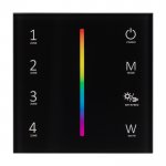 Панель Sens SMART-P30-RGBW Black (230V, 4 зоны, 2.4G) (Arlight, IP20 Пластик, 5 лет) Arlight 27104