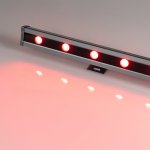 Светодиодный прожектор AR-LINE-1000L-48W-24V RGB-Day4000 (Grey, 15x45 deg, DMX512) Arlight 27282