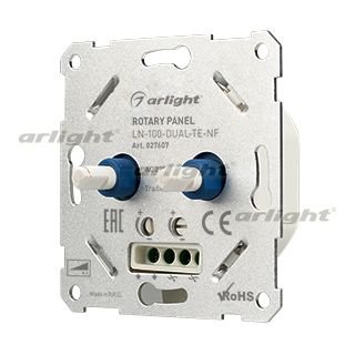 Панель роторная LN-100-DUAL-TE-NF (230V, 2x0.5A) Arlight 27607