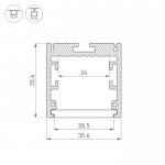 Профиль SL-ARC-3535-D800-A45 BLACK (320мм, дуга 1 из 8) Arlight 27640