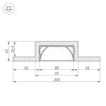 Гипсокартонный Модуль ARL-LINE-80-2000 (ГКЛ 9.5мм) Arlight 27730