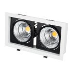 Светильник CL-KARDAN-S283x152-2x25W Day4000 (WH-BK, 30 deg) Arlight 27924