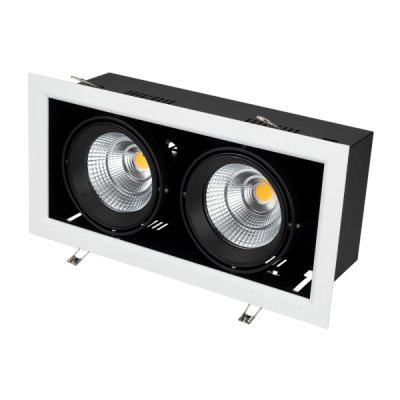 Светильник CL-KARDAN-S375x190-2x25W Day4000 (WH-BK, 30 deg) Arlight 27927